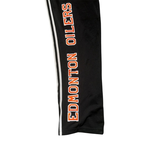 Adidas Black Sweatpants with Edmonton Oilers Logo - Picture 3 of 5